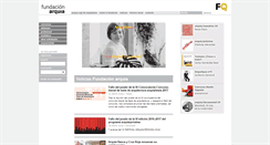 Desktop Screenshot of fundacion.arquia.es